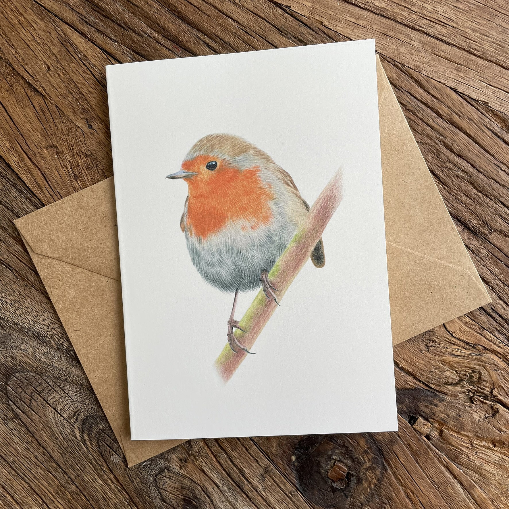 Wenskaart Roodborstje
