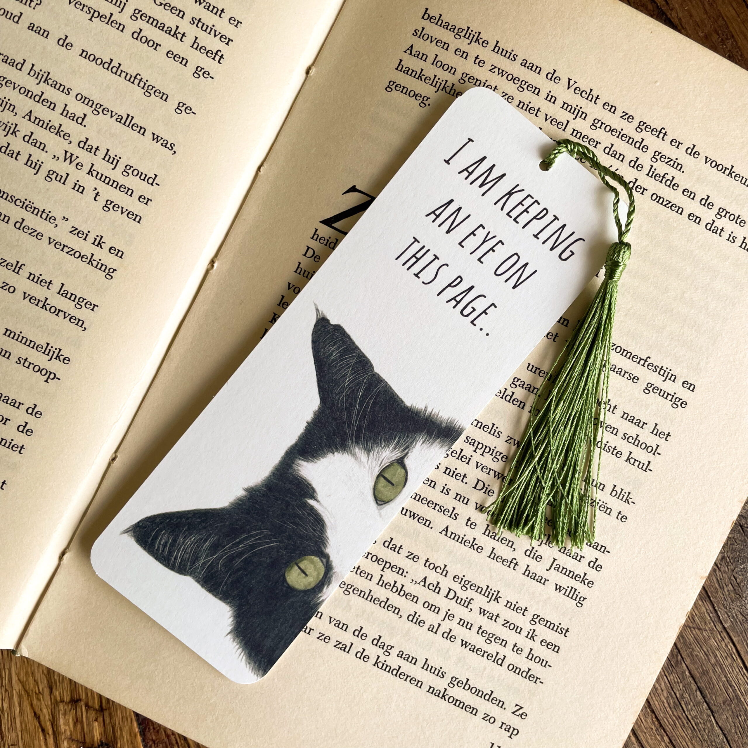Boekenlegger glurende kat - Afbeelding 2