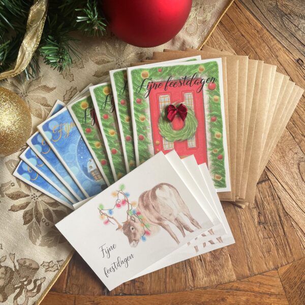 Kerstkaarten set van 12